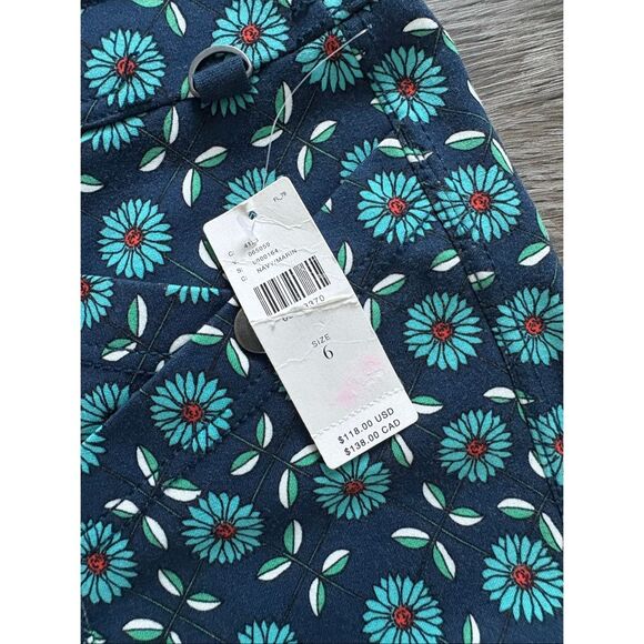 NWT Anthropologie Maeve Slim Ponte Pants In Navy Size 6 $118 MSRP - Picture 7 of 10